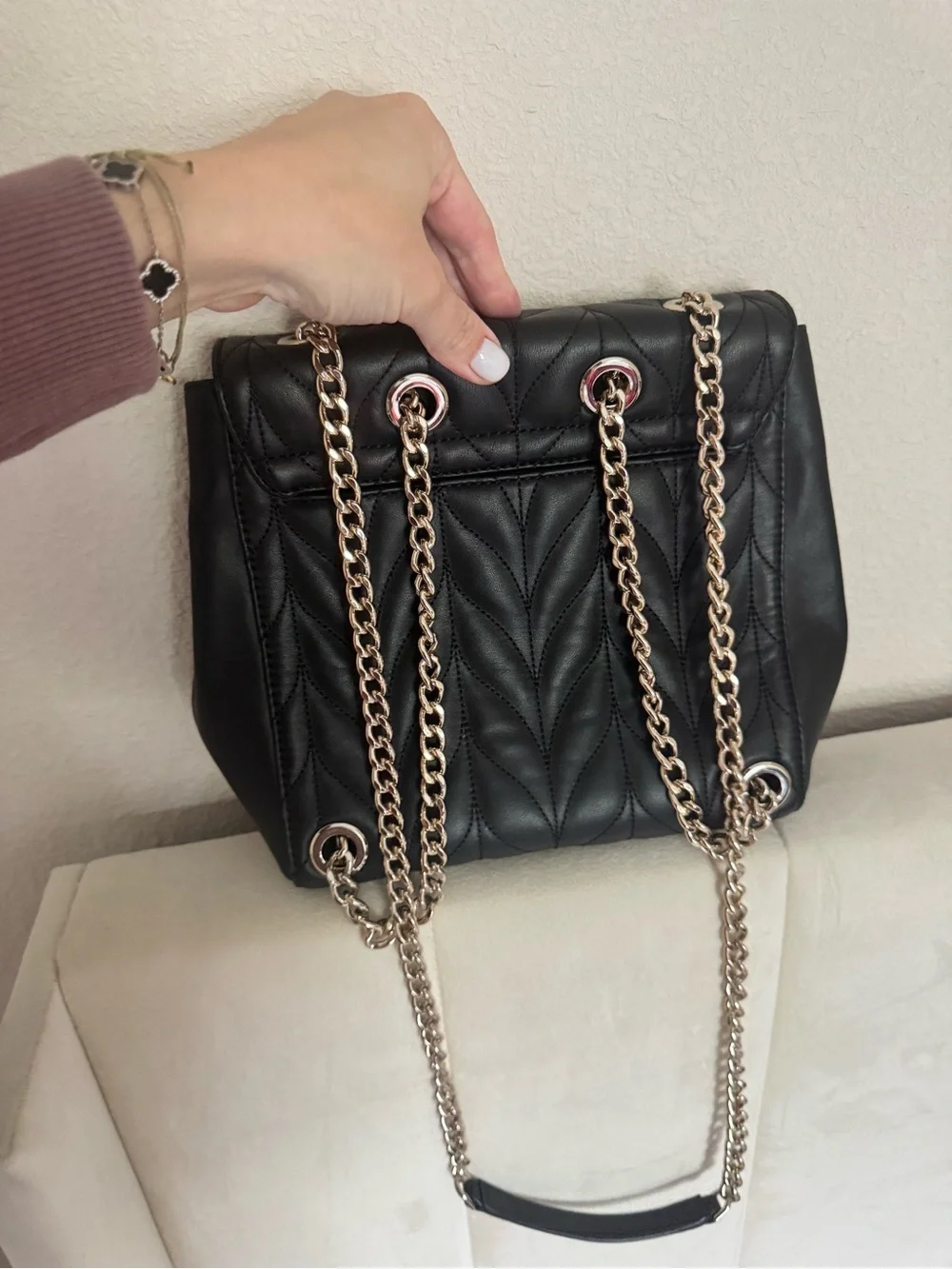 kate spade quilted leather
